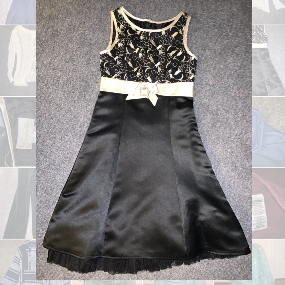 Gold Detailing Dress